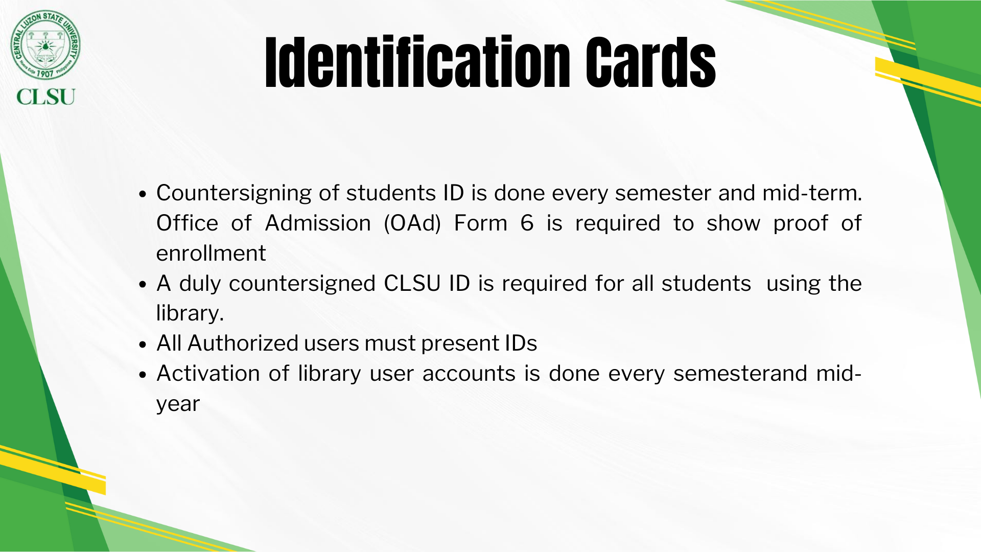 Identification Cards