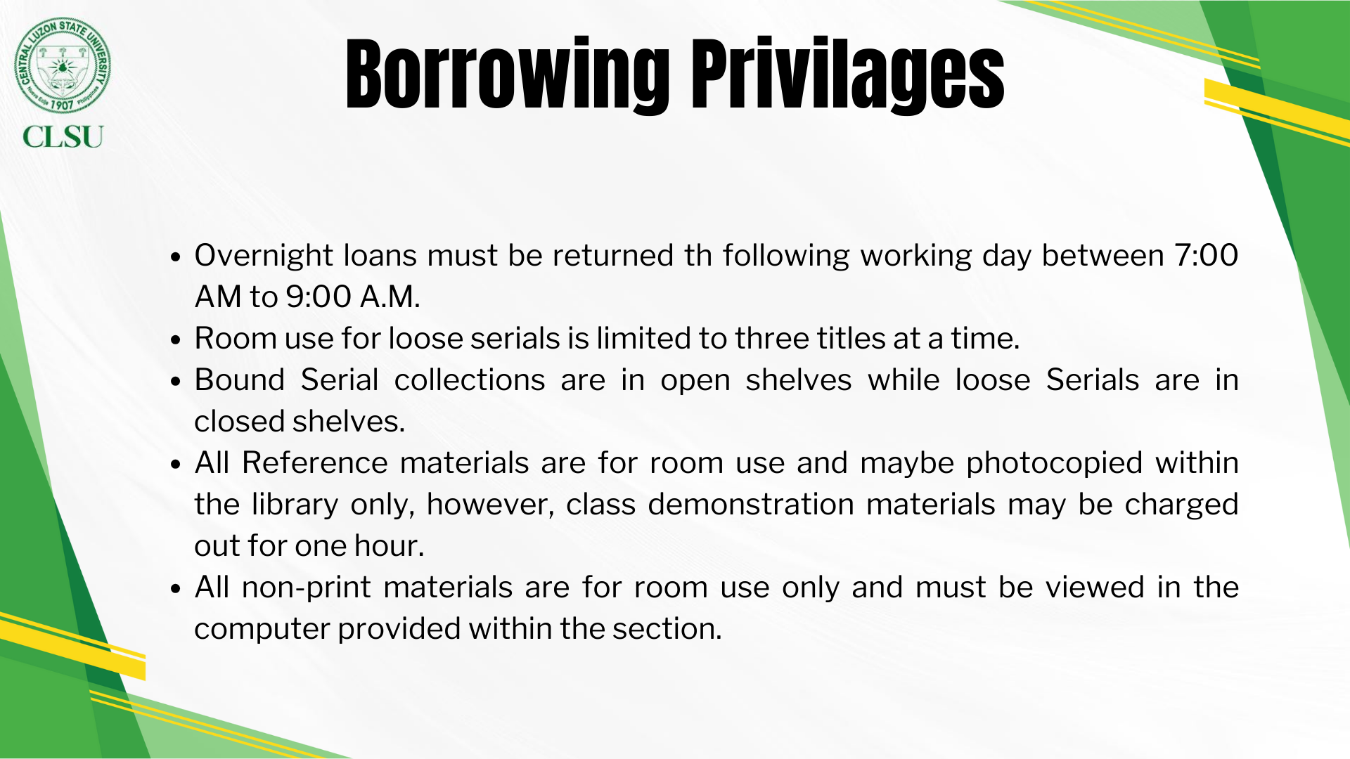Borrowing Privilages Part 4